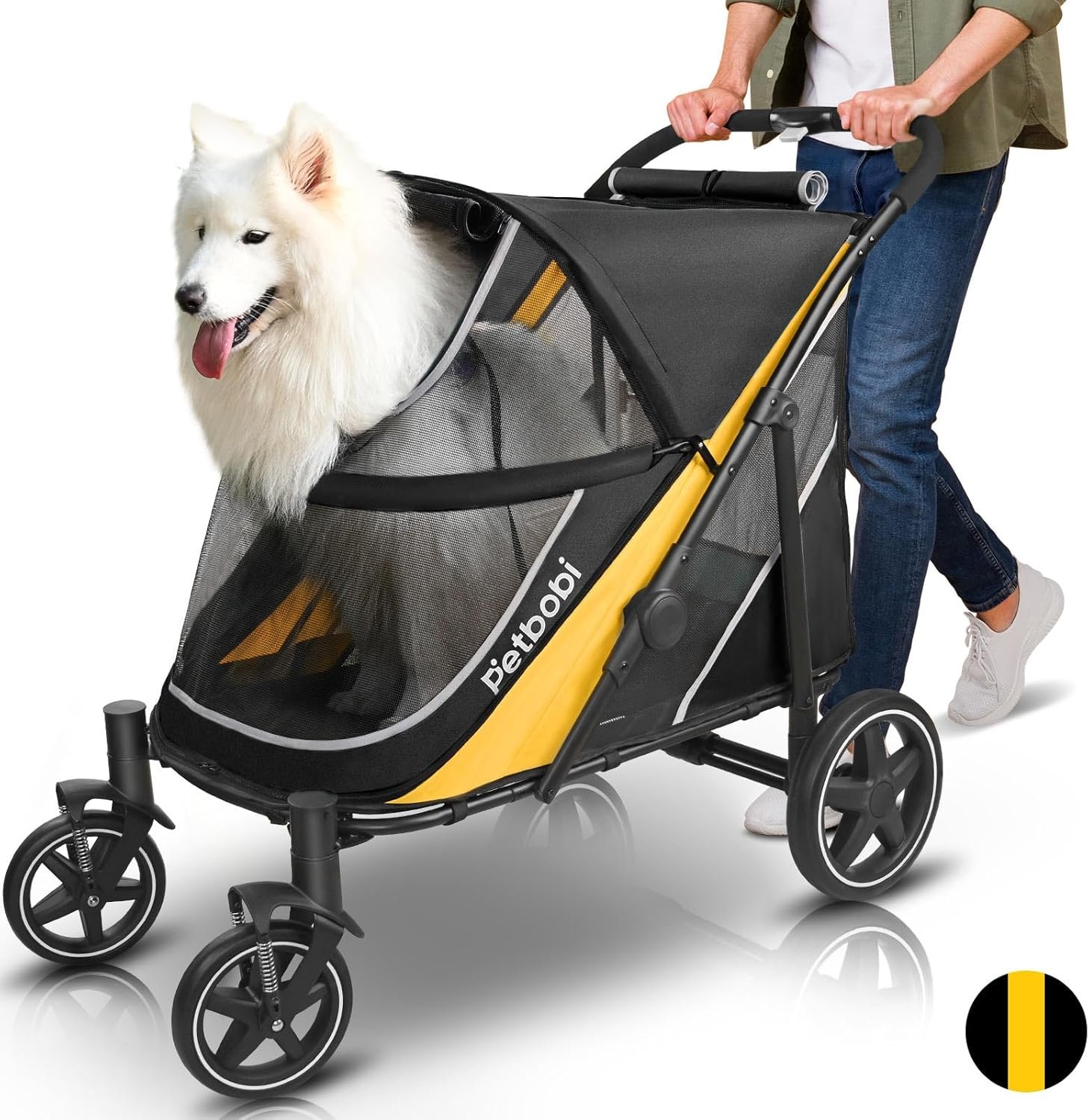Petbobi all-terrain stroller up to 80 lbs
