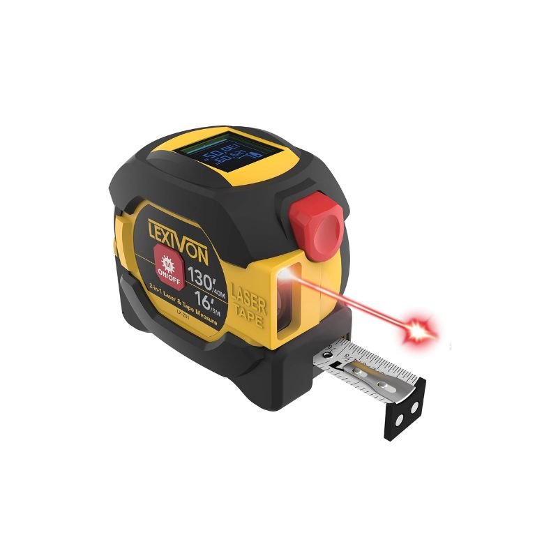 LEXIVON 2-in-1 Digital Laser Tape Measure
