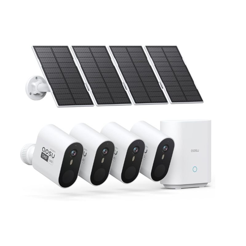 AOSU Complete Solar Security System
