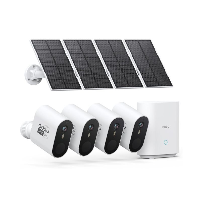 AOSU 3K/5MP Solar Security Camera