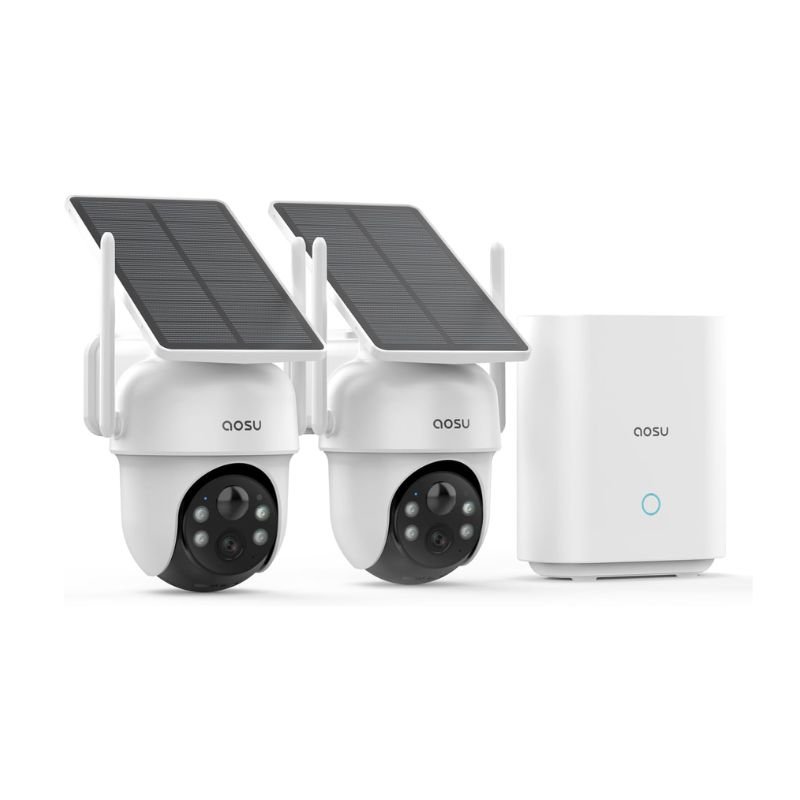 AOSU Solar Security Camera 4-Camera Kit